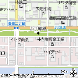 三葉金属工業姫路支店周辺の地図