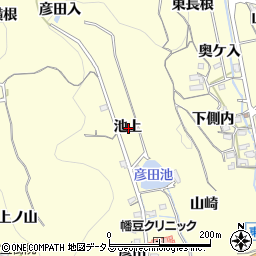 愛知県西尾市東幡豆町池上周辺の地図