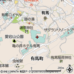 兵庫県神戸市北区有馬町341周辺の地図