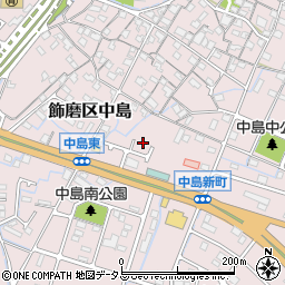 兵庫県姫路市飾磨区中島767周辺の地図