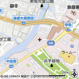 兵庫県姫路市飾磨区中島1139周辺の地図