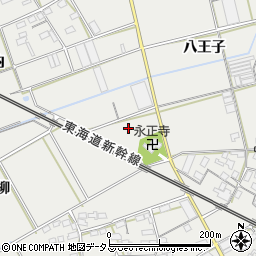 愛知県豊川市伊奈町大明神周辺の地図