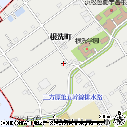 静岡県浜松市中央区根洗町648周辺の地図
