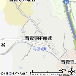 京都府京田辺市普賢寺宇頭城31周辺の地図