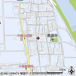 兵庫県たつの市御津町中島周辺の地図