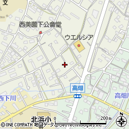 静岡県浜松市浜名区西美薗323周辺の地図