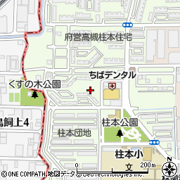 大阪府高槻市柱本新町周辺の地図