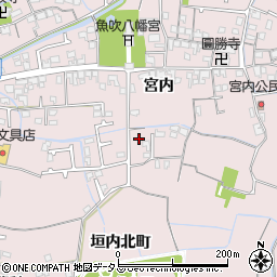 兵庫県姫路市網干区宮内115-3周辺の地図