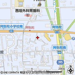 兵庫県高砂市阿弥陀町阿弥陀1215周辺の地図