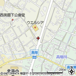 静岡県浜松市浜名区西美薗380周辺の地図