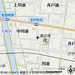 愛知県西尾市吉良町富好新田中川並37周辺の地図