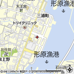 愛知県蒲郡市形原町三浦町17-7周辺の地図