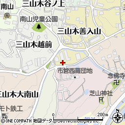 京都府京田辺市三山木善入山4-7周辺の地図