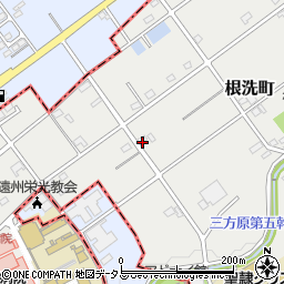 静岡県浜松市中央区根洗町653周辺の地図