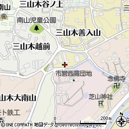 京都府京田辺市三山木善入山4-9周辺の地図