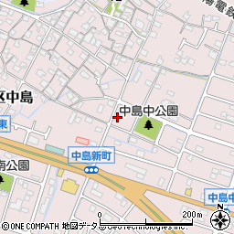 兵庫県姫路市飾磨区中島2丁目813周辺の地図