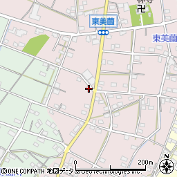 静岡県浜松市浜名区東美薗500周辺の地図