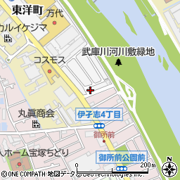 兵庫県宝塚市東洋町10-18周辺の地図