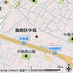 兵庫県姫路市飾磨区中島767-3周辺の地図