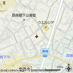 静岡県浜松市浜名区西美薗323-5周辺の地図