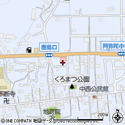 兵庫県高砂市阿弥陀町阿弥陀1575-18周辺の地図