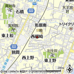 愛知県蒲郡市形原町西根崎周辺の地図