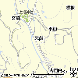 愛知県西尾市東幡豆町宮前周辺の地図
