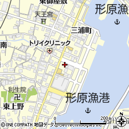 愛知県蒲郡市形原町三浦町17-5周辺の地図