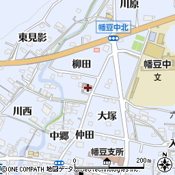 幡豆郵便局周辺の地図