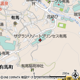 兵庫県神戸市北区有馬町1338周辺の地図
