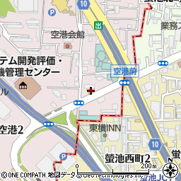 セブンイレブン大阪空港前店周辺の地図