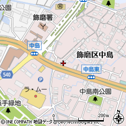 兵庫県姫路市飾磨区中島636周辺の地図
