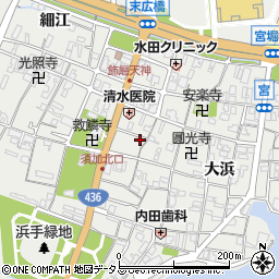 兵庫県姫路市飾磨区天神23周辺の地図
