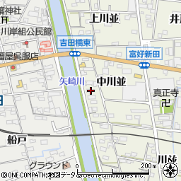 愛知県西尾市吉良町富好新田中川並12周辺の地図