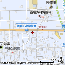 兵庫県高砂市阿弥陀町阿弥陀1145-2周辺の地図
