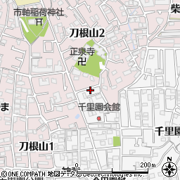 大阪府豊中市千里園2丁目周辺の地図