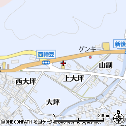愛知県西尾市西幡豆町上大坪37-1周辺の地図