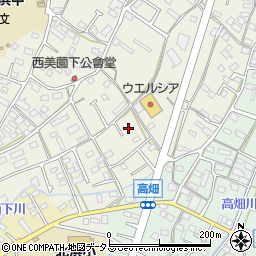 静岡県浜松市浜名区西美薗327周辺の地図
