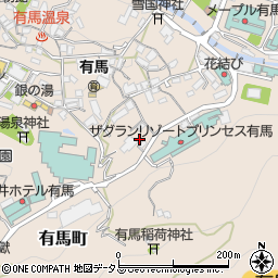 兵庫県神戸市北区有馬町1339周辺の地図