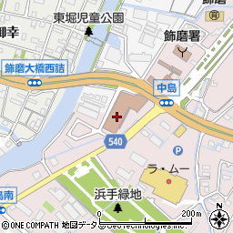 兵庫県姫路市飾磨区中島1139-29周辺の地図