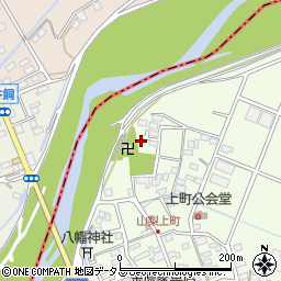 静岡県袋井市上山梨1304-3周辺の地図