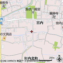 兵庫県姫路市網干区宮内1707-2周辺の地図