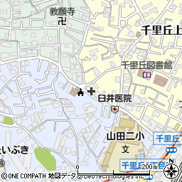 大阪府吹田市千里丘上18-9周辺の地図