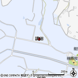 愛知県美浜町（知多郡）時志（講田）周辺の地図