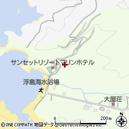 堂ヶ島ランドホピア周辺の地図