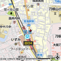 蛍池駅周辺の地図