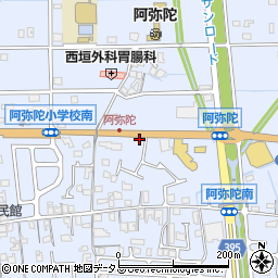 兵庫県高砂市阿弥陀町阿弥陀1215-12周辺の地図