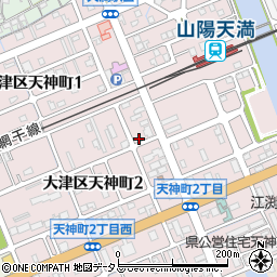 兵庫県姫路市大津区天神町周辺の地図