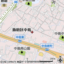 兵庫県姫路市飾磨区中島753周辺の地図
