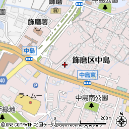 兵庫県姫路市飾磨区中島683周辺の地図